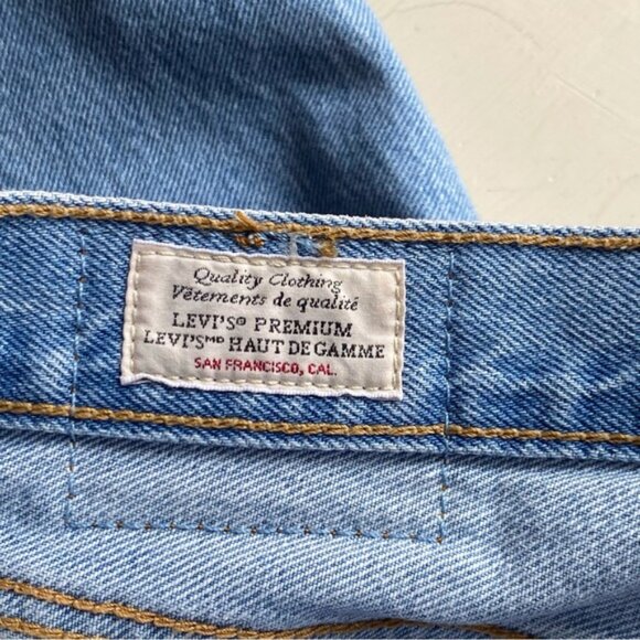 Levis Premium 501 Original Fit Jean Light Wash Size 27x30 100% Cotton Button Fly - Picture 9 of 16